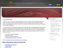 Tablet Screenshot of commonjs.org